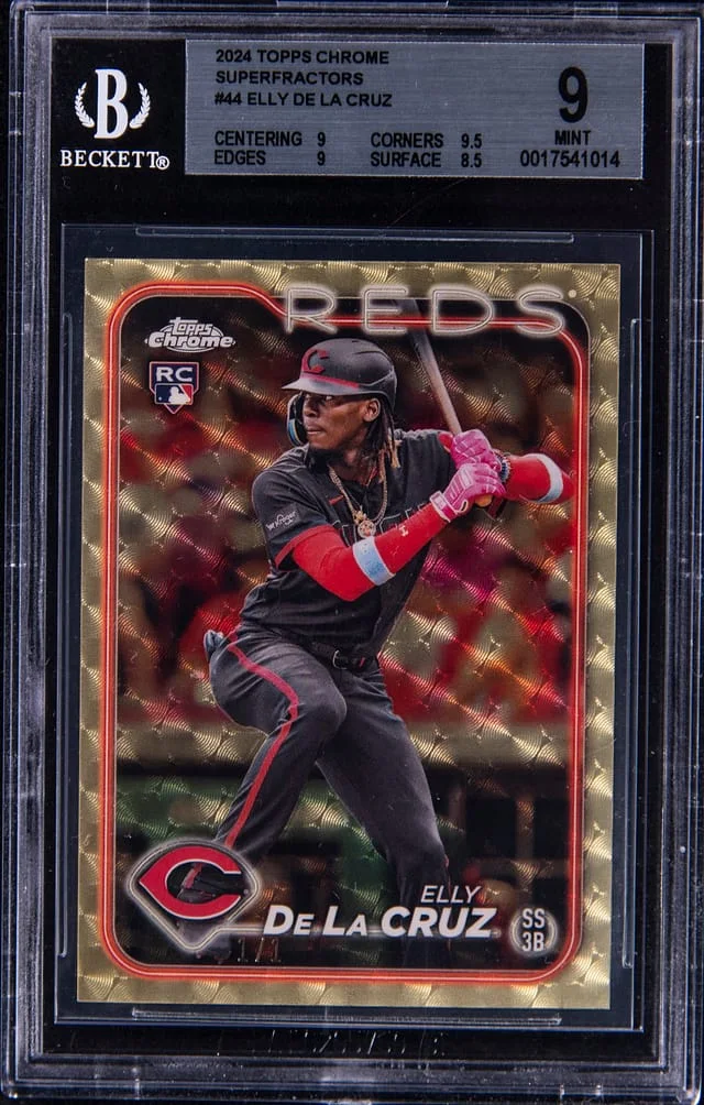 2024 Topps Chrome Elly De La Cruz SuperFractor #44 card image