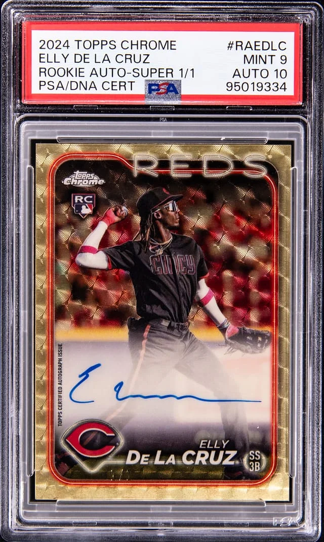 2024 Topps Chrome Elly De La Cruz Autographs SuperFractor #RA-EDLC card image