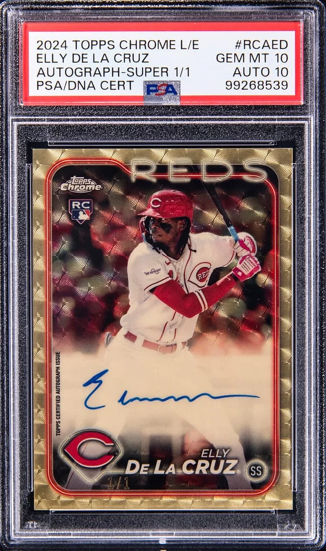 2024 Topps Chrome Elly De La Cruz Autographs SuperFractor #RCA-ED card image