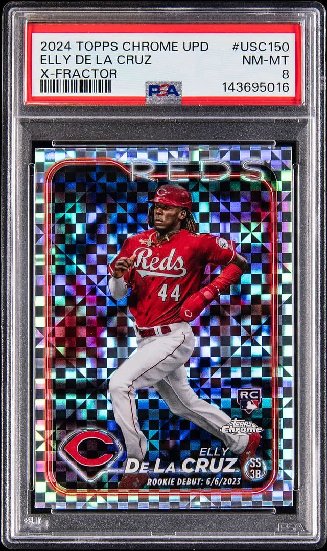 2024 Topps Chrome Elly De La Cruz X-Fractor #USC150 card image