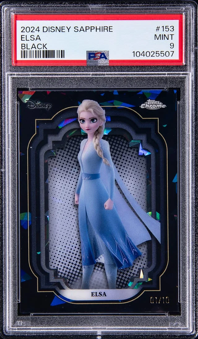 2024 Topps Chrome Elsa Disney Purple Refractor #153 card image