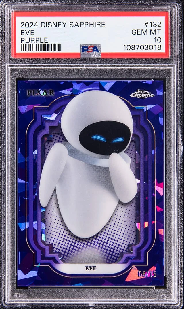 2024 Topps Chrome Eve Disney Sapphire Purple #132 card image