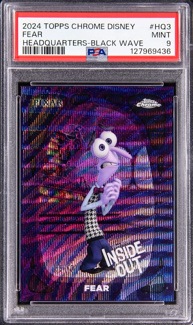 2024 Topps Chrome Fear Disney Headquarters Black Wave #HQ3 card image