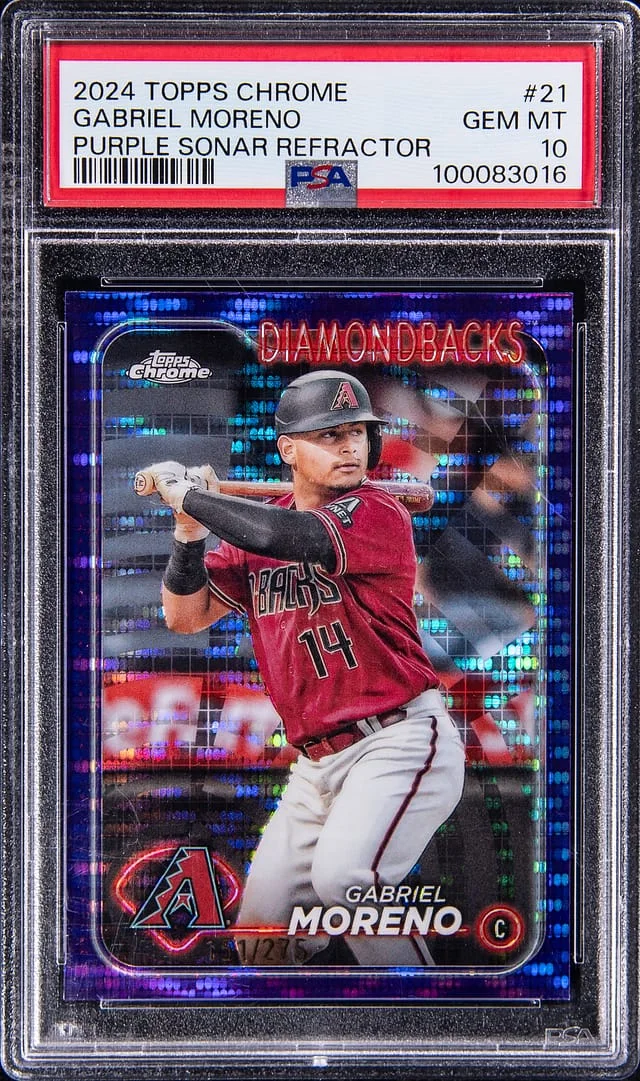 2024 Topps Chrome Gabriel Moreno Purple Sonar Refractor #21 card image