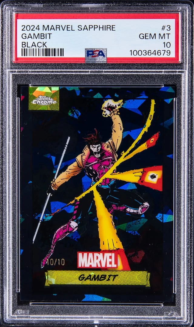 2024 Topps Chrome Gambit Marvel Gold Refractor #3 card image