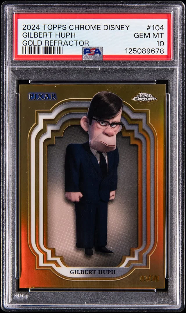 2024 Topps Chrome Gilbert Huph Disney Gold Refractor #104 card image