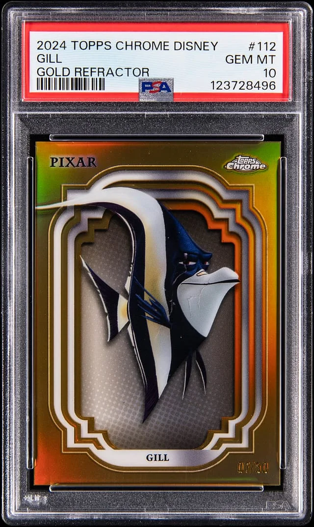 2024 Topps Chrome Gill Disney Gold Refractor #112 card image