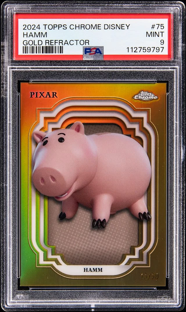 2024 Topps Chrome Hamm Disney Gold Refractor #75 card image