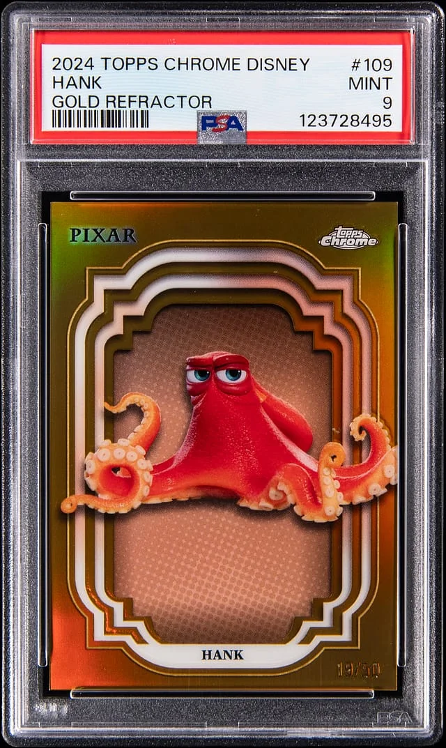 2024 Topps Chrome Hank Disney Gold Refractor #109 card image