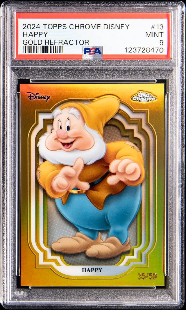 2024 Topps Chrome Happy ( Disney Gold Refractor #13 card image