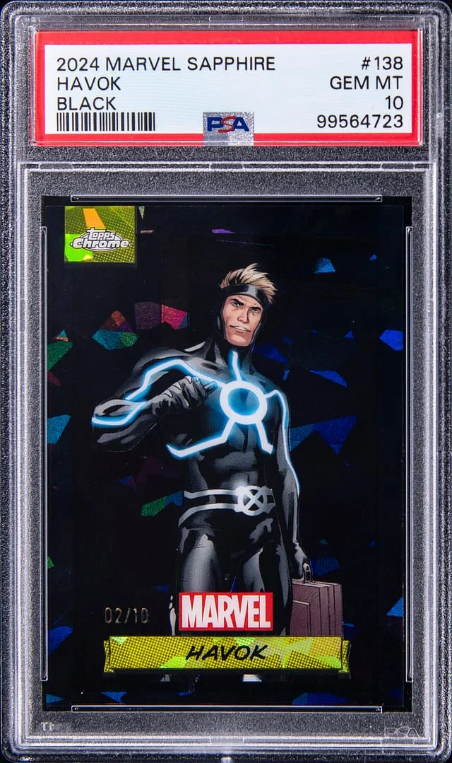 2024 Topps Chrome Havok Marvel Sapphire Black #138 card image