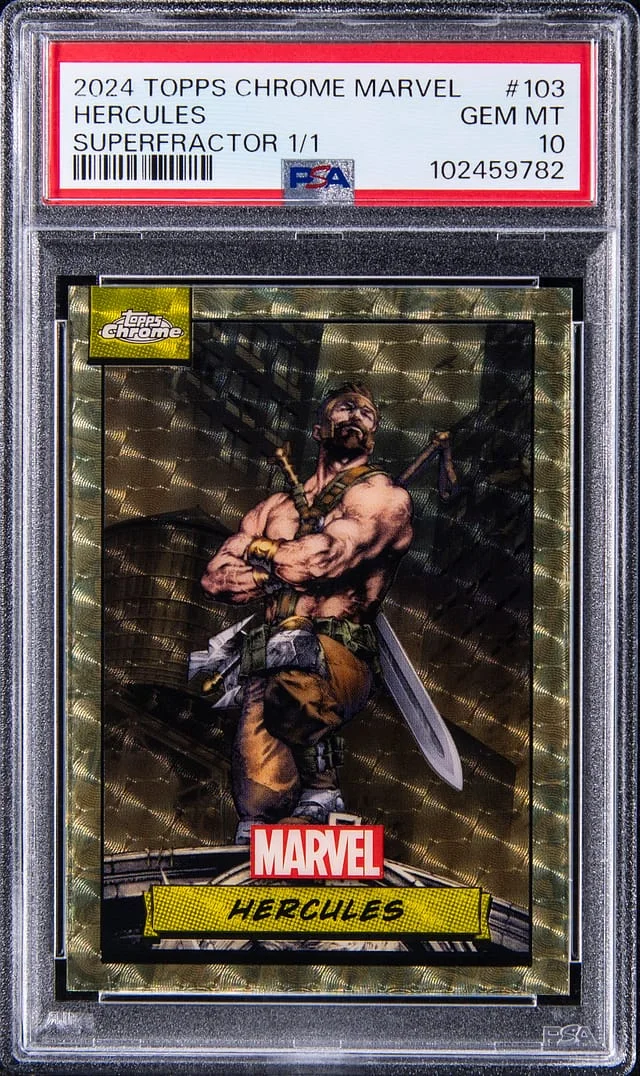 2024 Topps Chrome Hercules Marvel SuperFractor #103 card image
