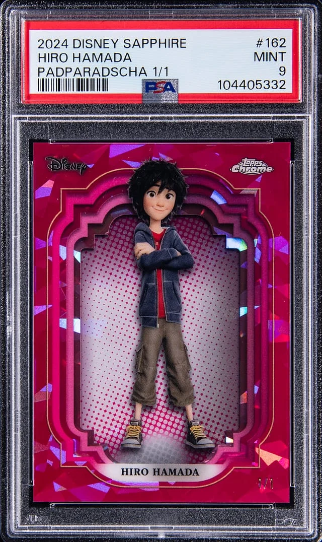 2024 Topps Chrome Hiro Hamada Disney Sapphire Edition Padparadscha #162 card image