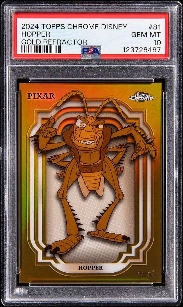 2024 Topps Chrome Hopper Disney Gold Refractor #81 card image