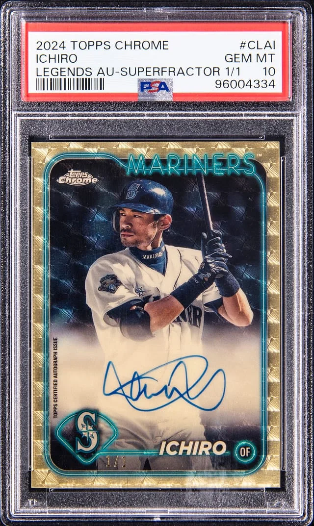 2024 Topps Chrome Ichiro Legends Autographs Superfractor #CLA-I card image