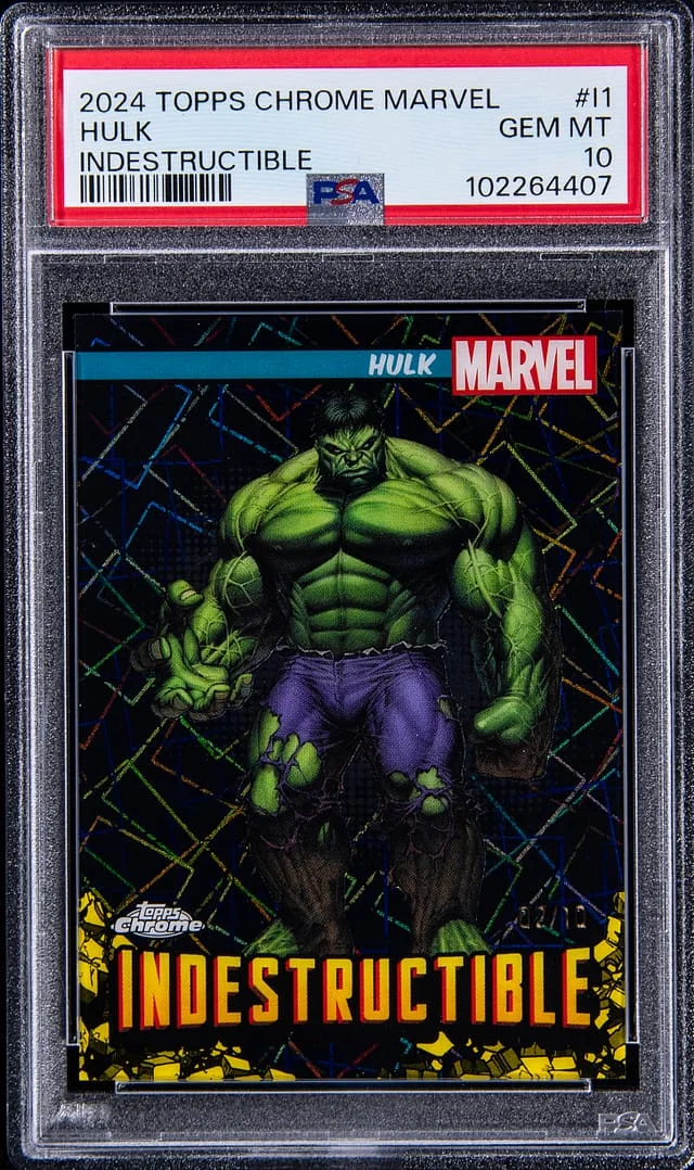2024 Topps Chrome Incredible Hulk Marvel Indestructible #I-1 card image