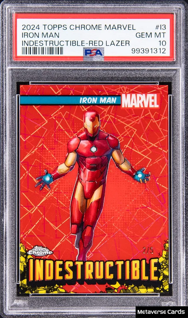 2024 Topps Chrome Iron Man Marvel Indestructible #I-3 card image