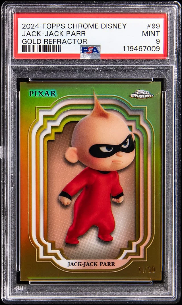 2024 Topps Chrome Jack-Jack Parr Disney Gold Refractor #99 card image