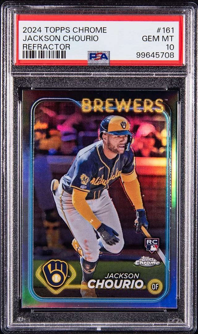 2024 Topps Chrome Jackson Chourio Refractor #161 card image