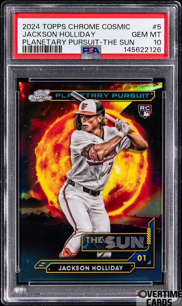 2024 Topps Chrome Jackson Holliday Planetary Pursuit The Sun #PPS-5 card image