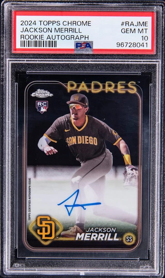 2024 Topps Chrome Jackson Merrill Autograph #RAJME card image