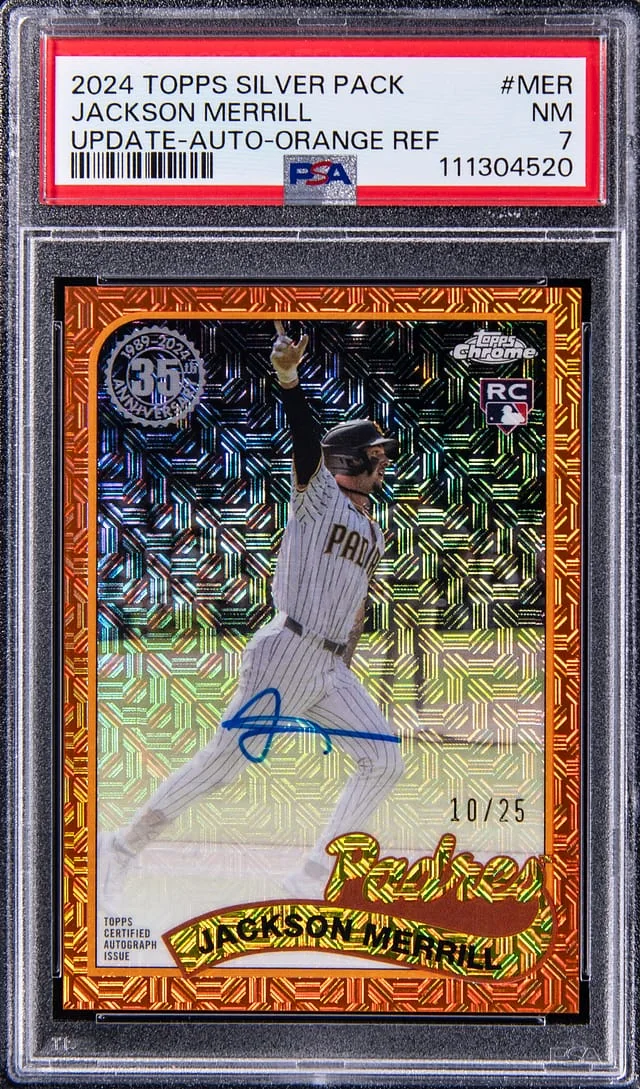 2024 Topps Chrome Jackson Merrill Autograph Refractor #T89CU-MER card image