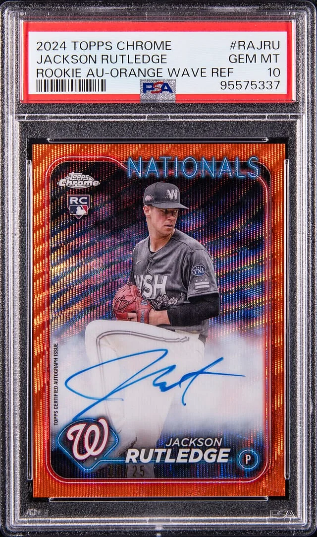 2024 Topps Chrome Jackson Rutledge Autograph #RA-JRU card image
