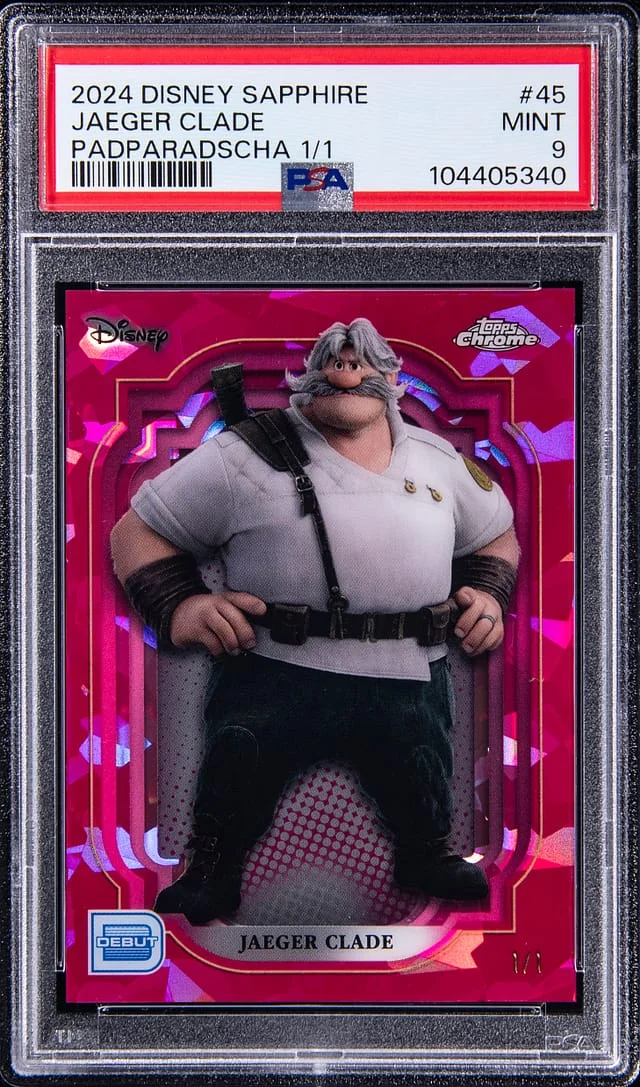 2024 Topps Chrome Jaeger Clade Disney Sapphire Padparadscha #45 card image