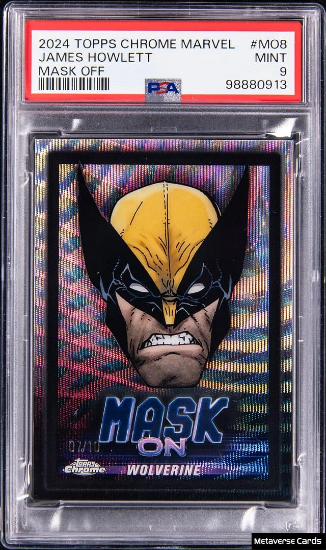 2024 Topps Chrome James Howlett Marvel Mask Off #MO-8 card image