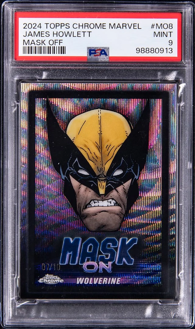 2024 Topps Chrome James Howlett Marvel Mask Off #MO8 card image