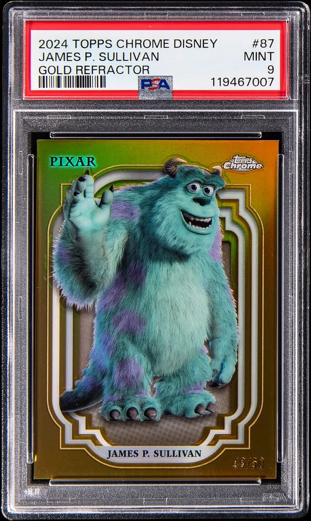 2024 Topps Chrome James P. Sullivan Disney Gold Refractor #87 card image