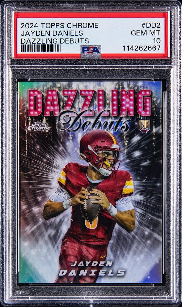 2024 Topps Chrome Jayden Daniels Dazzling Debuts #DD-2 card image