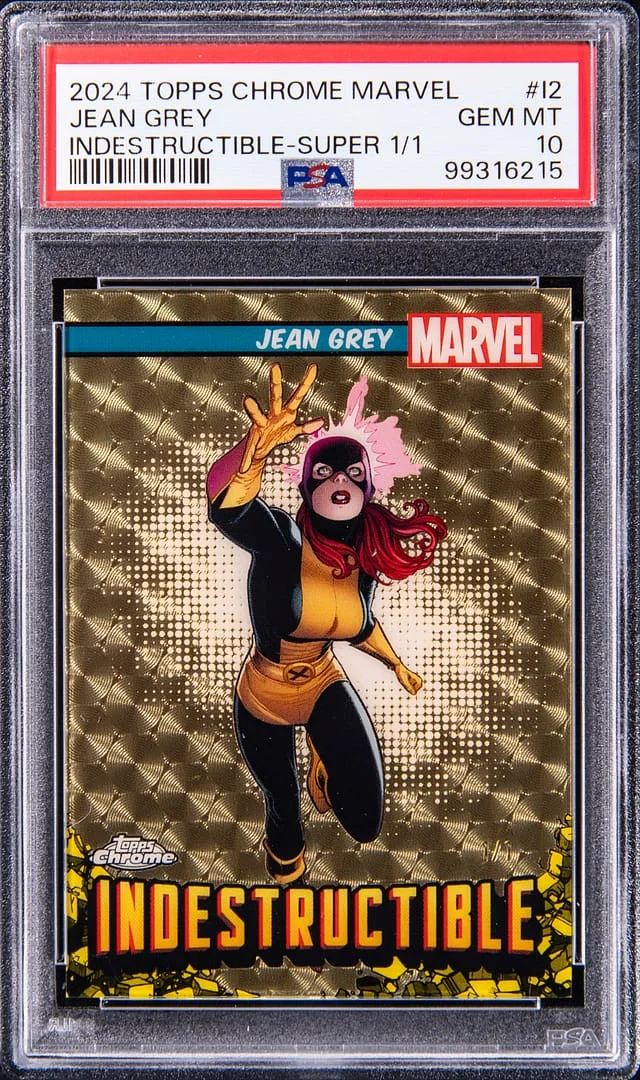 2024 Topps Chrome Jean Grey Marvel Indestructible SuperFractor #I-2 card image