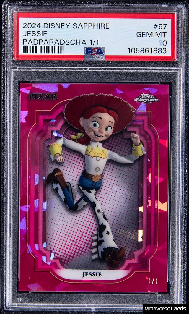 2024 Topps Chrome Jessie Disney Sapphire Purple #67 card image