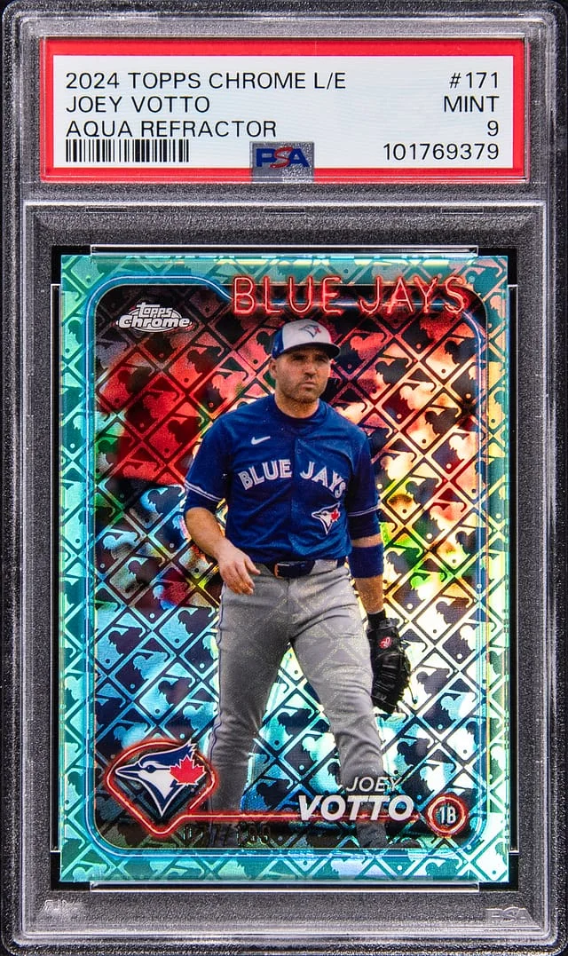 2024 Topps Chrome Joey Votto L/E Aqua Refractor #171 card image