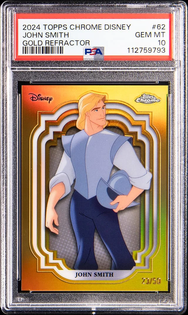 2024 Topps Chrome John Smith Disney Gold Refractor #62 card image