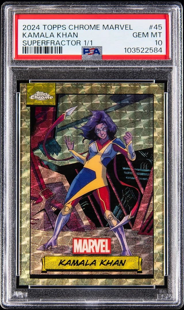 2024 Topps Chrome Kamala Khan Marvel SuperFractor #45 card image
