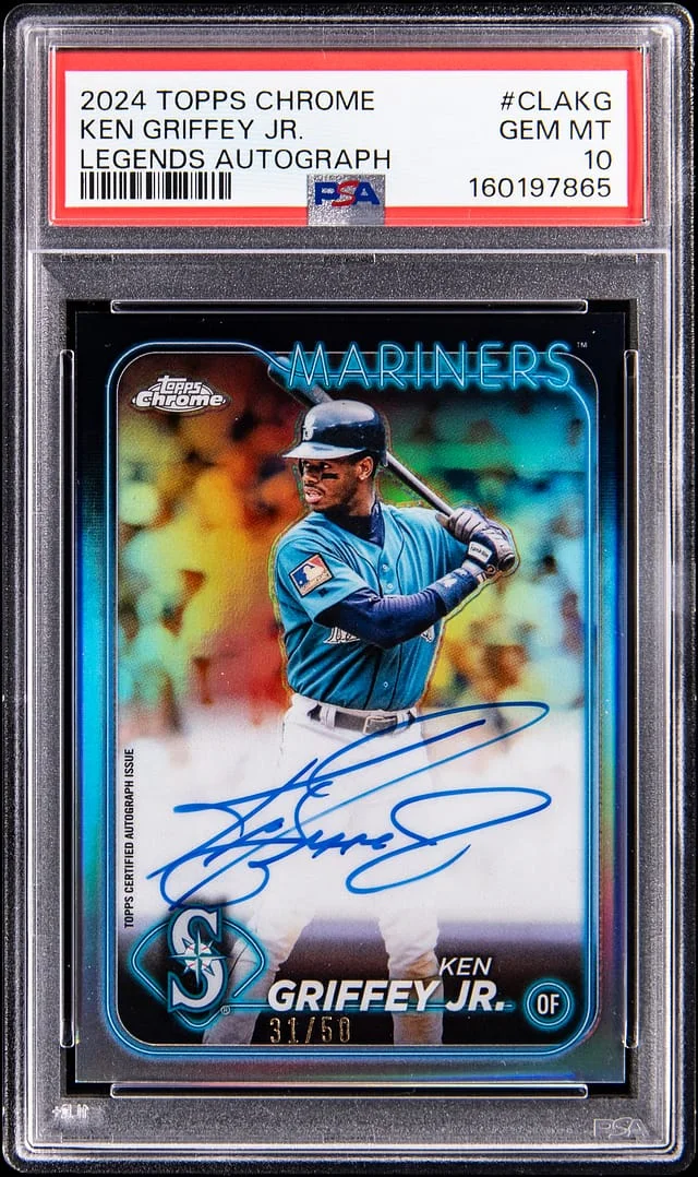 2024 Topps Chrome Ken Griffey Jr. Legends Autograph #CLA-KG card image