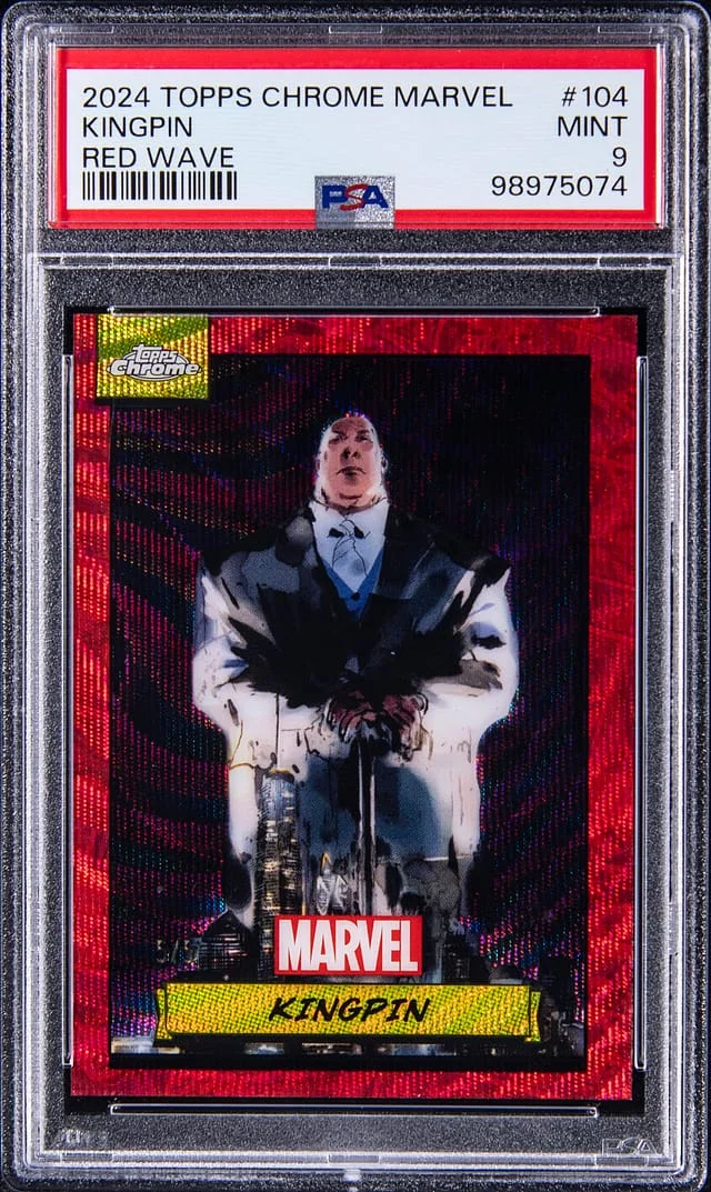 2024 Topps Chrome Kingpin Marvel Red Wave #104 card image