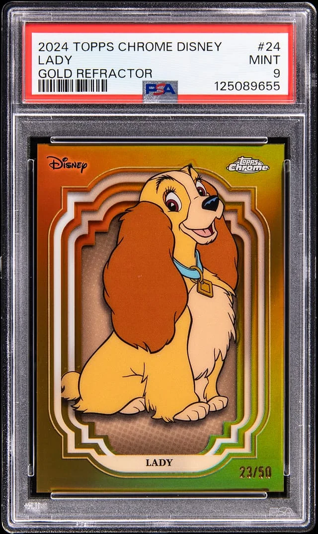 2024 Topps Chrome Lady Disney Gold Refractor #24 card image