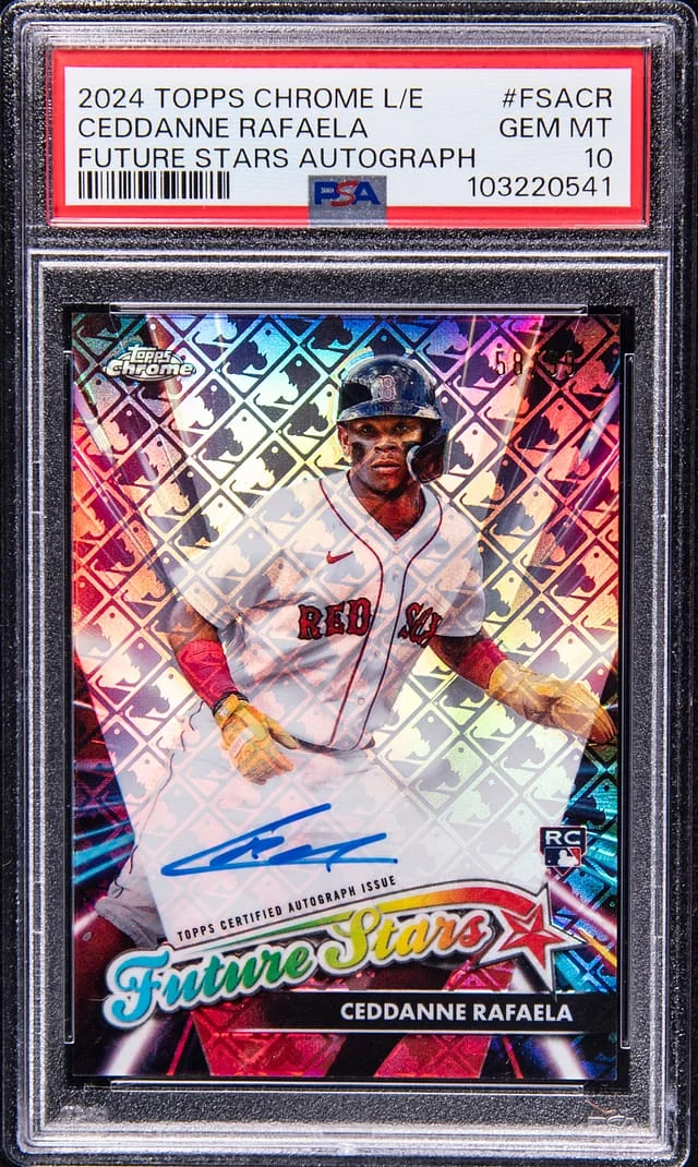 2024 Topps Chrome Logofractor Ceddanne Rafaela Edition Future Stars Autograph #FSA-CR card image