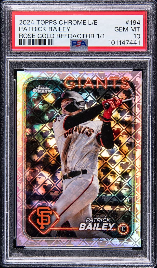 2024 Topps Chrome Logofractor Patrick Bailey Edition Rose Gold Refractor #194 card image