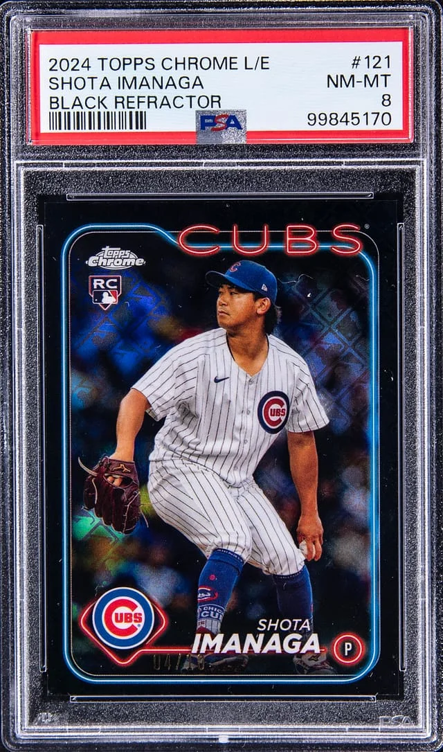 2024 Topps Chrome Logofractor Shota Imanaga Edition Black Refractor #121 card image