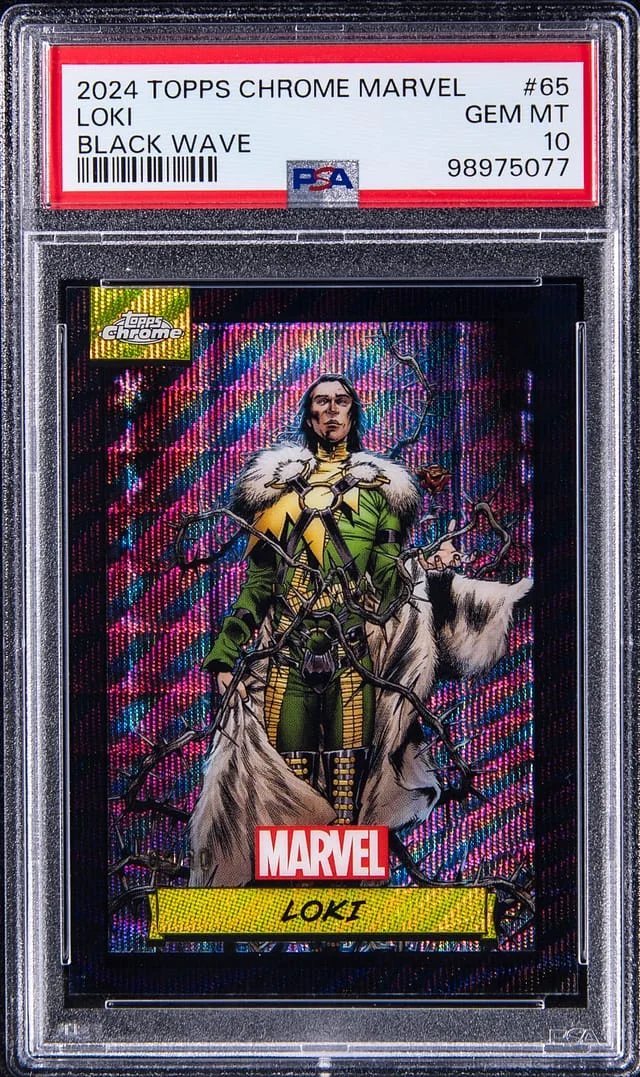 2024 Topps Chrome Loki Marvel Black Wave #65 card image