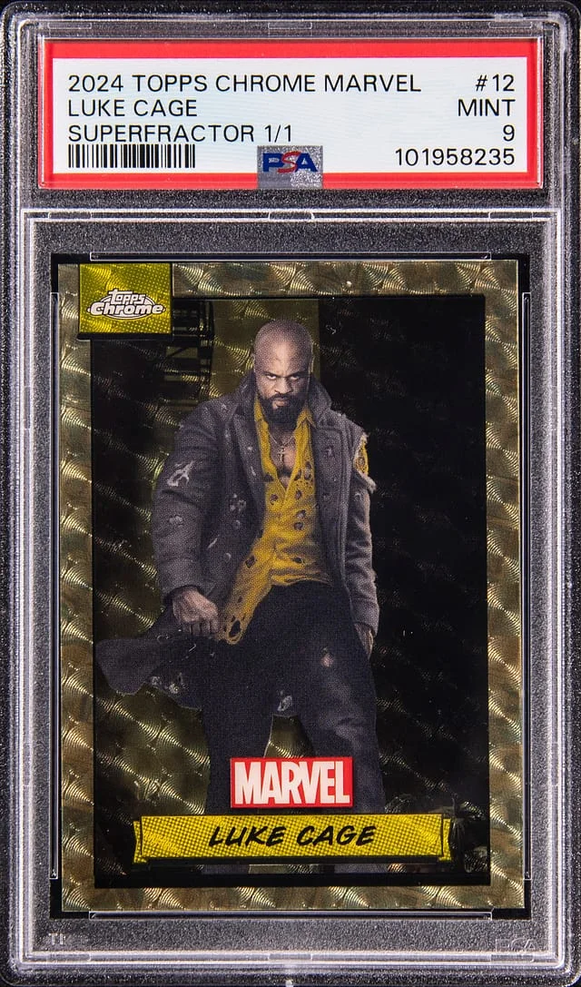 2024 Topps Chrome Luke Cage Marvel SuperFractor #12 card image