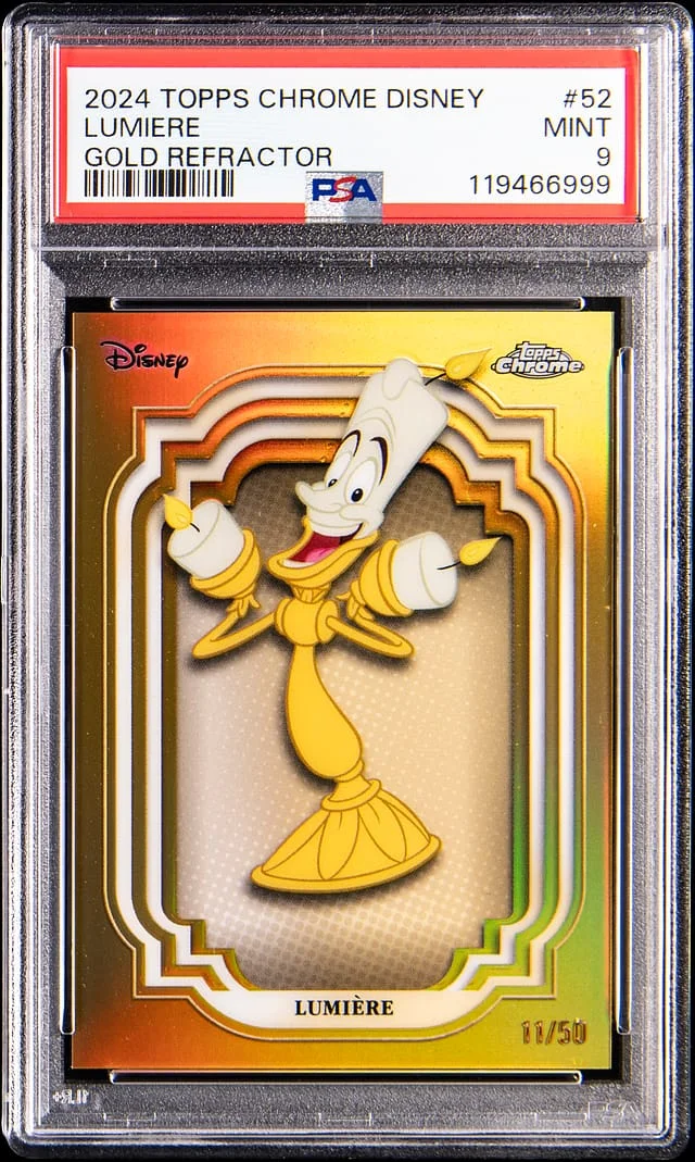 2024 Topps Chrome Lumiere Disney Gold Refractor #52 card image