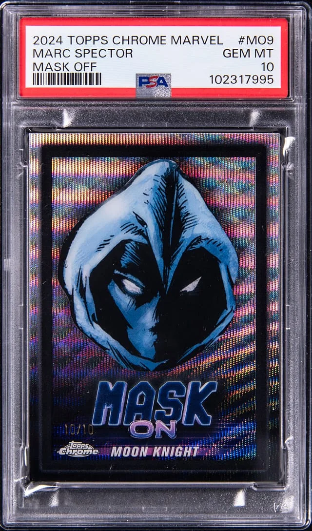 2024 Topps Chrome Marc Spector Marvel Mask Off #MO9 card image