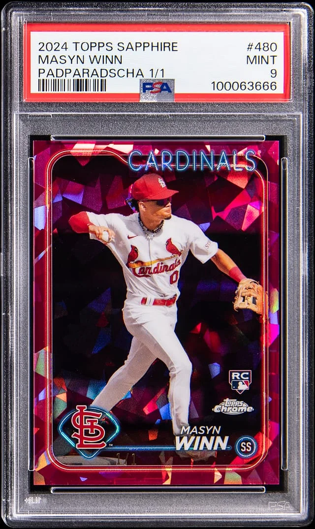 2024 Topps Chrome Masyn Winn Padparadscha #480 card image