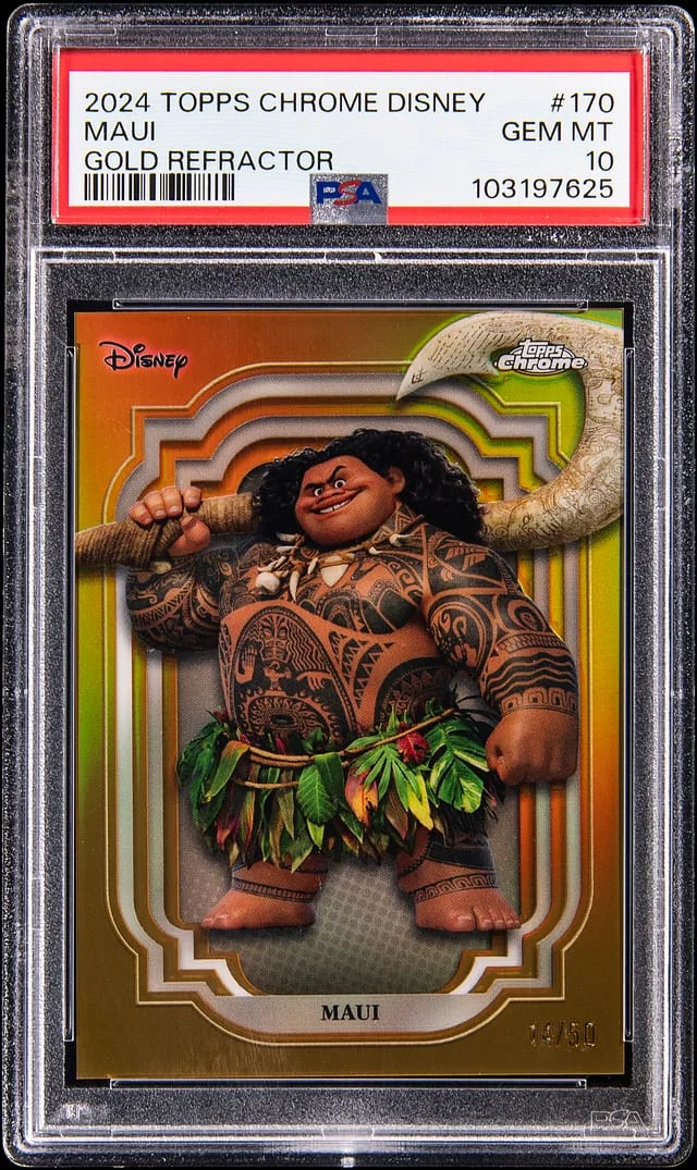 2024 Topps Chrome Maui Disney Gold Refractor #170 card image