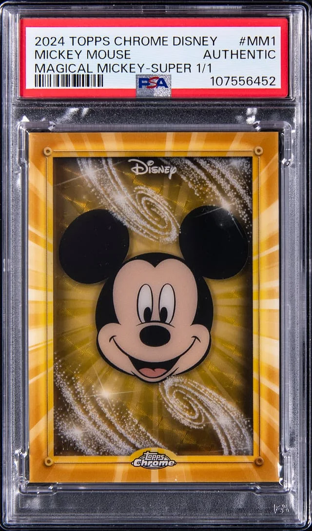 2024 Topps Chrome Mickey Mouse Disney Magical Mickey SuperFractor #MM-1 card image